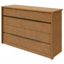 Ver imagem 2 de Cômoda Urban 8 Gavetas Amêndoa Clean - Móveis Lopas