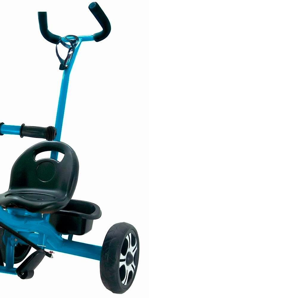Triciclo Infantil Com Apoiador Até 25 Kg Zippy Toys Azul - 3