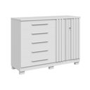 Ver imagem 7 de Cômoda de Quarto Bella C/ 2 Portas e 5 Gavetas Cinamomo/off White - Acp