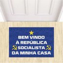 Ver imagem 1 de Tapete Bem Vindo À República Socialista da Minha Casa 60x40.