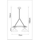 Ver imagem 2 de Lustre Trilho Brooklyn 2L Made