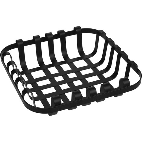 Fruteira Decorativa Centro de Mesa Home&co Metal 5x22x22cm Preto