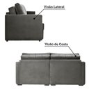 Ver imagem 6 de Sofá Cama Retrátil e Reclinável com Baú 3 Lugares 200cm Corozal Espresso Móveis