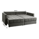 Ver imagem 4 de Sofá Cama Retrátil e Reclinável com Baú 3 Lugares 200cm Corozal Espresso Móveis