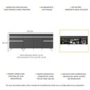 Ver imagem 5 de Kit 2 Balcões Gabinete Pia 150 Cm E Cooktop 70 Cm Veneza Multimóveis Mp2073.898 Preto