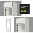 Ver imagem 3 de Torre Quente 70 Cm 3 Portas Branco/Branco Veludo