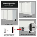 Ver imagem 4 de Torre Quente 70 Cm 3 Portas Branco/Branco Veludo