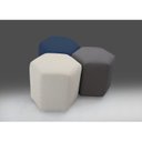 Ver imagem 2 de Puff em Linho 50cm x 55cm x 45cm Six