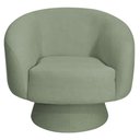 Ver imagem 7 de Poltrona Decorativa Fixa com Puff Liz Bouclé Verde Claro - Nexta Casa