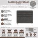 Ver imagem 7 de Cabeceira para Cama Casal Queen Estofada 1,58 Mts Iza Vilajo: Suede Crush Cacau