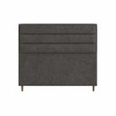 Ver imagem 3 de Cabeceira para Cama Casal Queen Estofada 1,58 Mts Iza Vilajo: Suede Crush Cacau