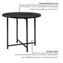 Ver mais imagens de Mesa de Jantar Dobrável Redonda 86cm com Base de Aço Pop Preto