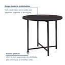 Ver imagem 7 de Mesa de Jantar Dobrável Redonda 86cm com Base de Aço Pop Preto