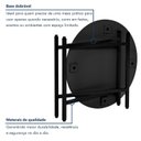 Ver imagem 5 de Mesa de Jantar Dobrável Redonda 86cm com Base de Aço Pop Preto