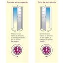 Ver imagem 4 de Porta de Aluminio Basculante Esquerda Linha Premium:2,10 X 0,70/branco