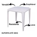 Ver imagem 3 de Mesa Quadrada de Plástico - Arqplast