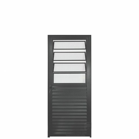 Porta Basculante Aluminio Preto 2.10 X 0.80 Lado Direito- Hale