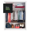 Ver imagem 7 de Guarda-Roupa Solteiro Madesa Denver 2 Portas de Correr de Espelho Branco Cor:Branco