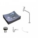 Ver imagem 2 de Kit Cuba Ml44 com Torneira Link 1062 Metal e Válvula Click 1"b Pol.com Sifão Pvc e Flexível Compace