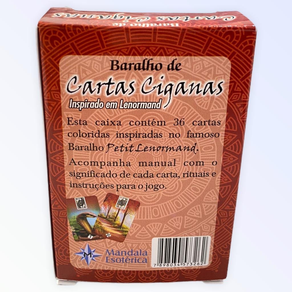 Baralho Cartas Ciganas Lenormand - 36 Cartas