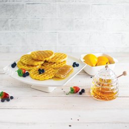 Prato com Pé Wolff Birds de Porcelana de Bolo Branco 31cm - 3