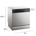 Ver imagem 3 de Lava-louças Electrolux Ls08e 8 Serviços Inox 110v 24551tbe186