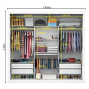 Ver imagem 2 de Guarda Roupa Isabela com Espelho Branco - Carioca Móveis