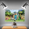 Painel Retangular em Tecido Minecraft Painel Retangular Estampado em Tecido 2m X 1,50m Altura Ref 25 - 2