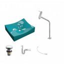 Ver imagem 2 de Kit Cuba Ml44 com Torneira Link 1062 Metal e Válvula Click 1"g Pol. com Sifão Pvc e Flexível Compace