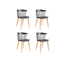 Ver imagem 1 de Kit 4 Cadeiras Decorativas Maisa Cor Preta Bering