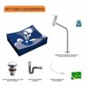 Kit Cuba Ml44 com Torneira Link 1062 Metal e Válvula Click 1"g Pol. com Sifão Cromado e Flexível com - 3