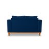 Sofá Namoradeira Viena 02 Lugares Com Almofadas Decorativa Suede Azul - Madeira Prima Deccor - 5