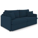 Ver imagem 1 de Sofá Cama Retrátil para Sala de Estar 254cm Una K01 Veludo Azul Marinho - Lyam Decor