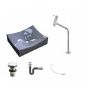 Ver imagem 2 de Kit Cuba Ml44 com Torneira Link 1062 Metal e Válvula Click 1"g Pol. com Sifão Cromado e Flexível com