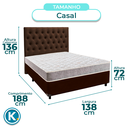 Ver imagem 3 de Kit Cabeceira + Cama Box + Colchão Casal D33 D33 Inducol
