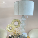 Ver imagem 2 de Abajur De Cristal Murano Versailles Com Cúpula 40Cm - Base Translucida