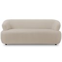 Ver imagem 2 de Sofá 3 Lugares Orgânico para Sala Living 198cm Florea M05 Bouclê Creme - Lyam Decor