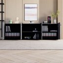 Ver imagem 6 de Armário para Escritório 240cm com 4 Portas Nicho e Tampo Embutido Corporate