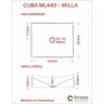 Kit Cuba Ml44 com Torneira Link 1062 Metal e Válvula Click 1"g Pol. Compace - 6