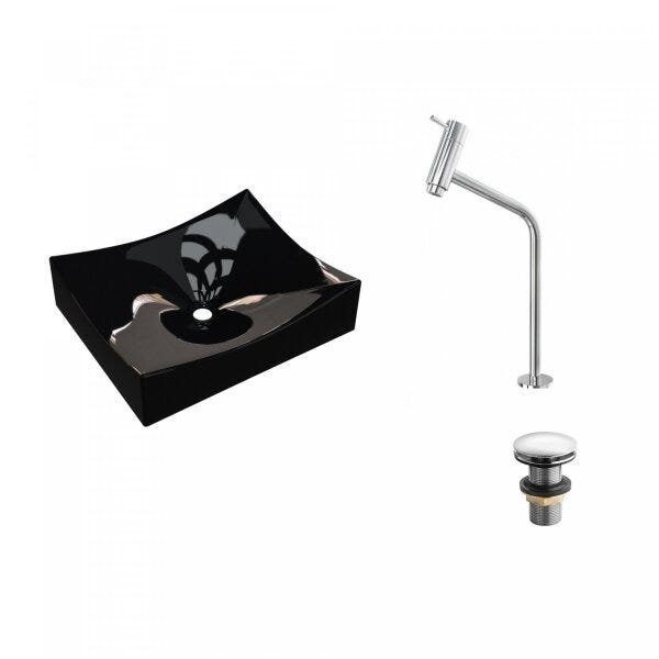 Kit Cuba ML44 com Torneira Link 1062 Metal e Válvula Click 1"G Pol. Compace - 2