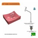 Ver imagem 3 de Kit Cuba Ml44 com Torneira Link 1062 Metal e Válvula Click 1"g Pol. Compace