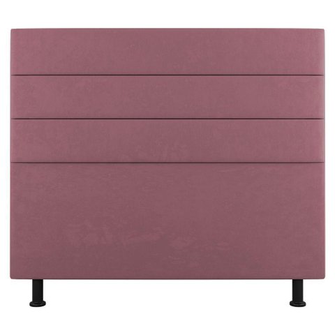 Cabeceira Cama Box Casal Queen Size Malik 160cm Suede Rosé - Abmaza