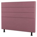 Ver imagem 2 de Cabeceira Cama Box Casal Queen Size Malik 160cm Suede Rosé - Abmaza