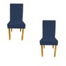 Kit 02 Cadeiras Luxo Mila Azul Marinho - D'classe Decor - 1