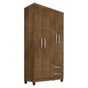 Ver imagem 2 de Guarda Roupa Solteiro Modena 4 Portas com Cômoda Madri Malbec – Incorplac