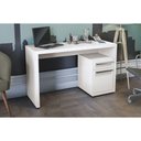 Ver imagem 1 de Escrivaninha P/ Escritório S970 C/ 1 Porta e 1 Gaveta Polipropileno Branco - Kappesberg