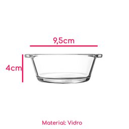Jogo 18 Petisqueiras Redonda Vidro Casual 100ml Class Home - 5