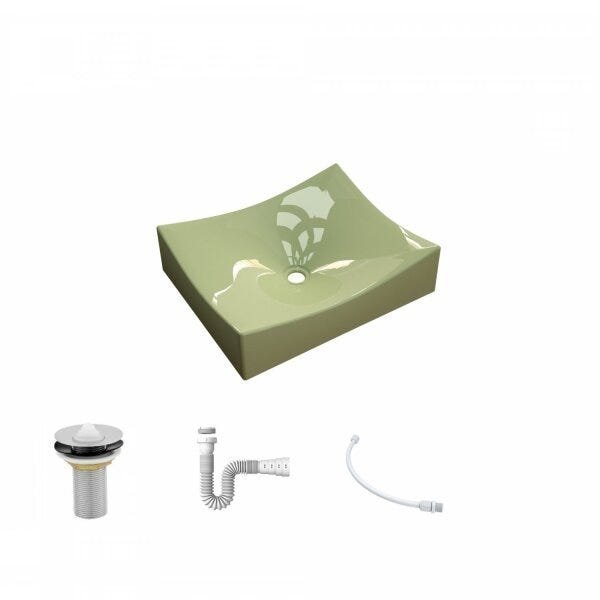 Kit Cuba ML44 com Válvula 1 Pol. com Sifão PVC e Flexível Compace - 2