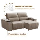 Ver imagem 6 de Sofa com Porta Copo 4 Lugares 190cm Retratil e Reclinavel Lion
