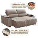 Ver imagem 5 de Sofa com Porta Copo 4 Lugares 190cm Retratil e Reclinavel Lion